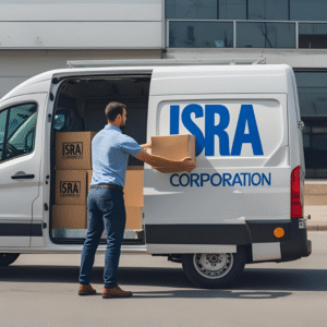 Isra Corporation pickup service – collecting packages for shipping from South Korea to Pakistan